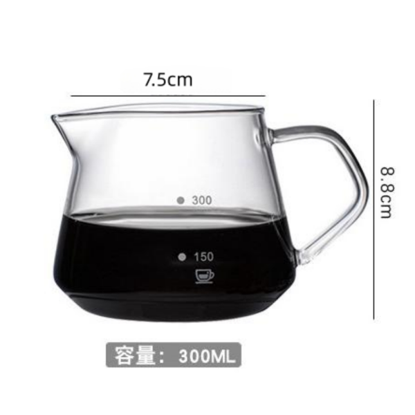 V60 Pour Over Coffee Maker Kit (Clear Glass) - Image 2