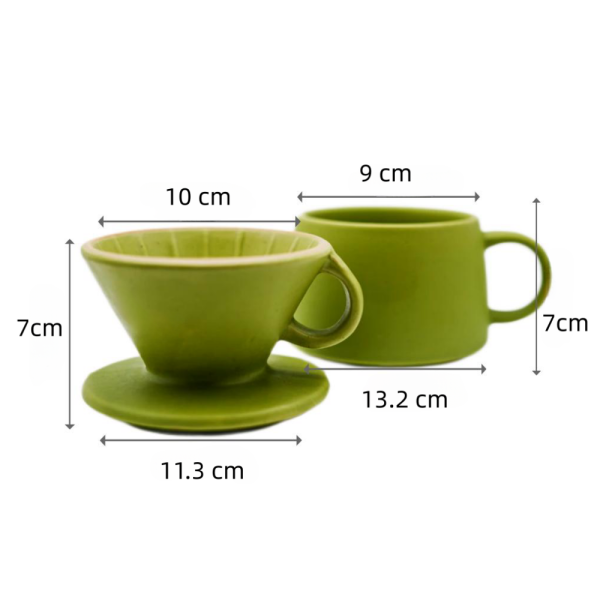 Ceramic Pour Over Coffee Maker Kit - Image 5