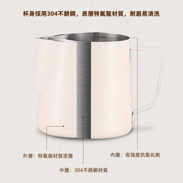 Stainless Steel Milk Jug with Scale - Image 5