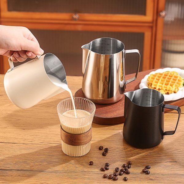 Stainless Steel Milk Jug with Scale - Image 11