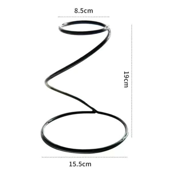 Pour Over Coffee Metal Dripper Stand (Spiral) - Image 4