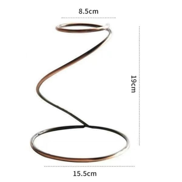 Pour Over Coffee Metal Dripper Stand (Spiral) - Image 2