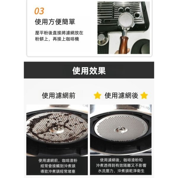 Espresso Machines Coffee Extraction Stainless Steel Puck Filter - Image 3
