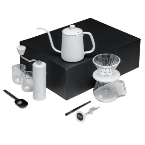 TIMEMORE Chestnut Pour Over Kit Set Grinder Gift Box (White)