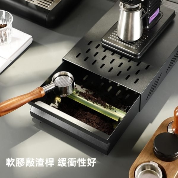 Stainless Steel Large Capacity Drawer Type Coffee Knock Box - Image 12