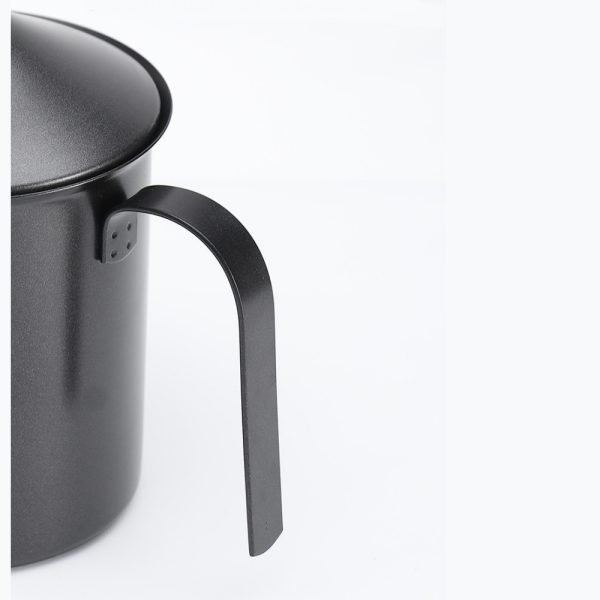 304 Stainless Steel Teflon Double Layer Manual Milk Frother - Image 4