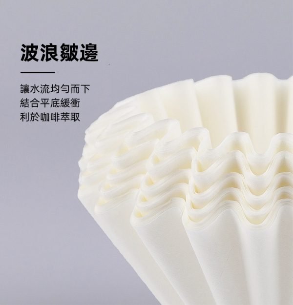 Hand Drip Pour Over Wave Filter Paper (50 Sheets/Box) - Serves 1-2 People - Image 4